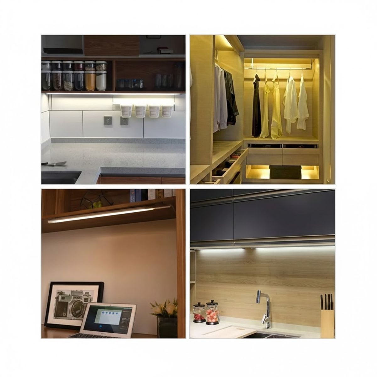 GENERICO - Tubo de Luz Con Sensor 30cms Para Cocina o Closet
