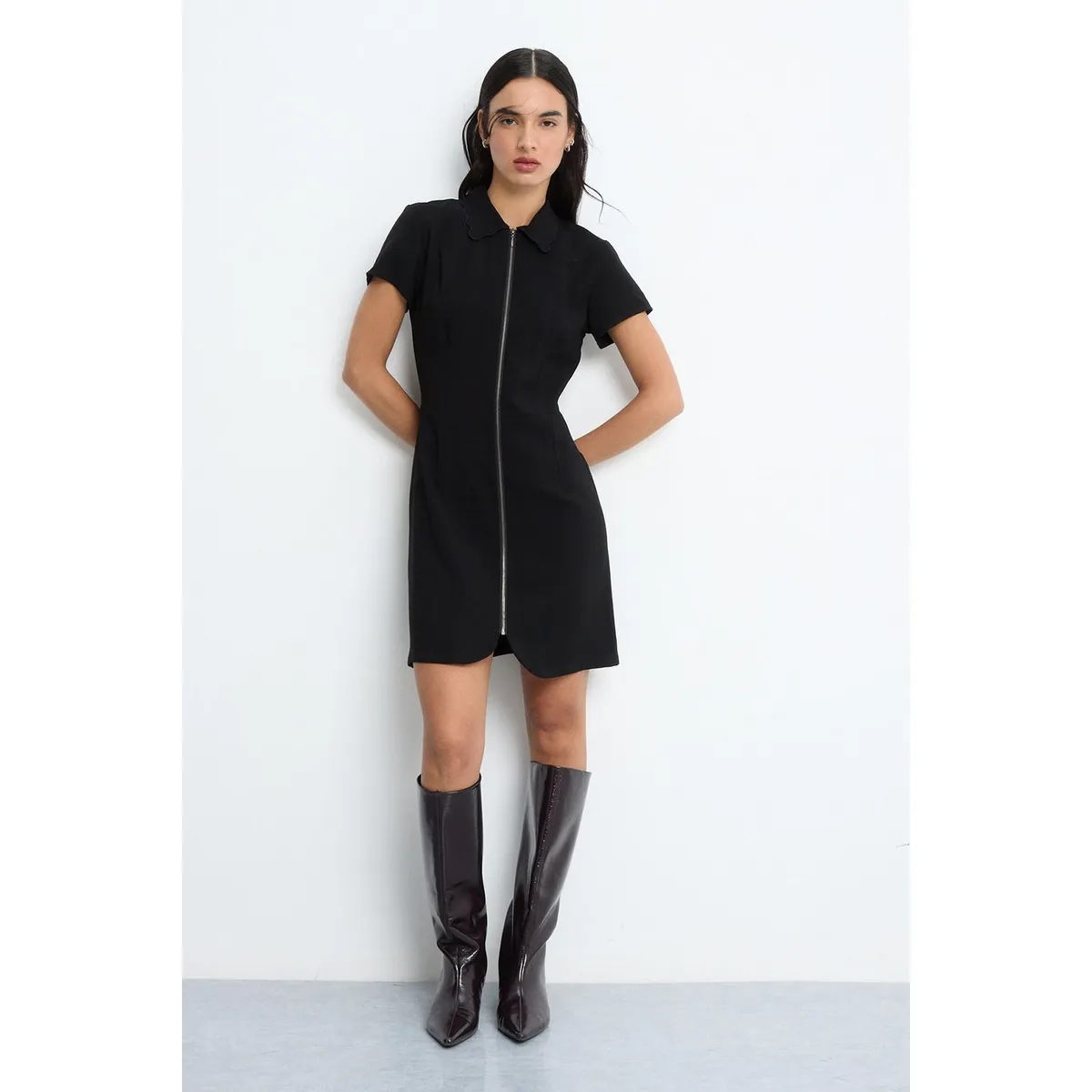 IO - Vestido Corto Mujer Negro Io