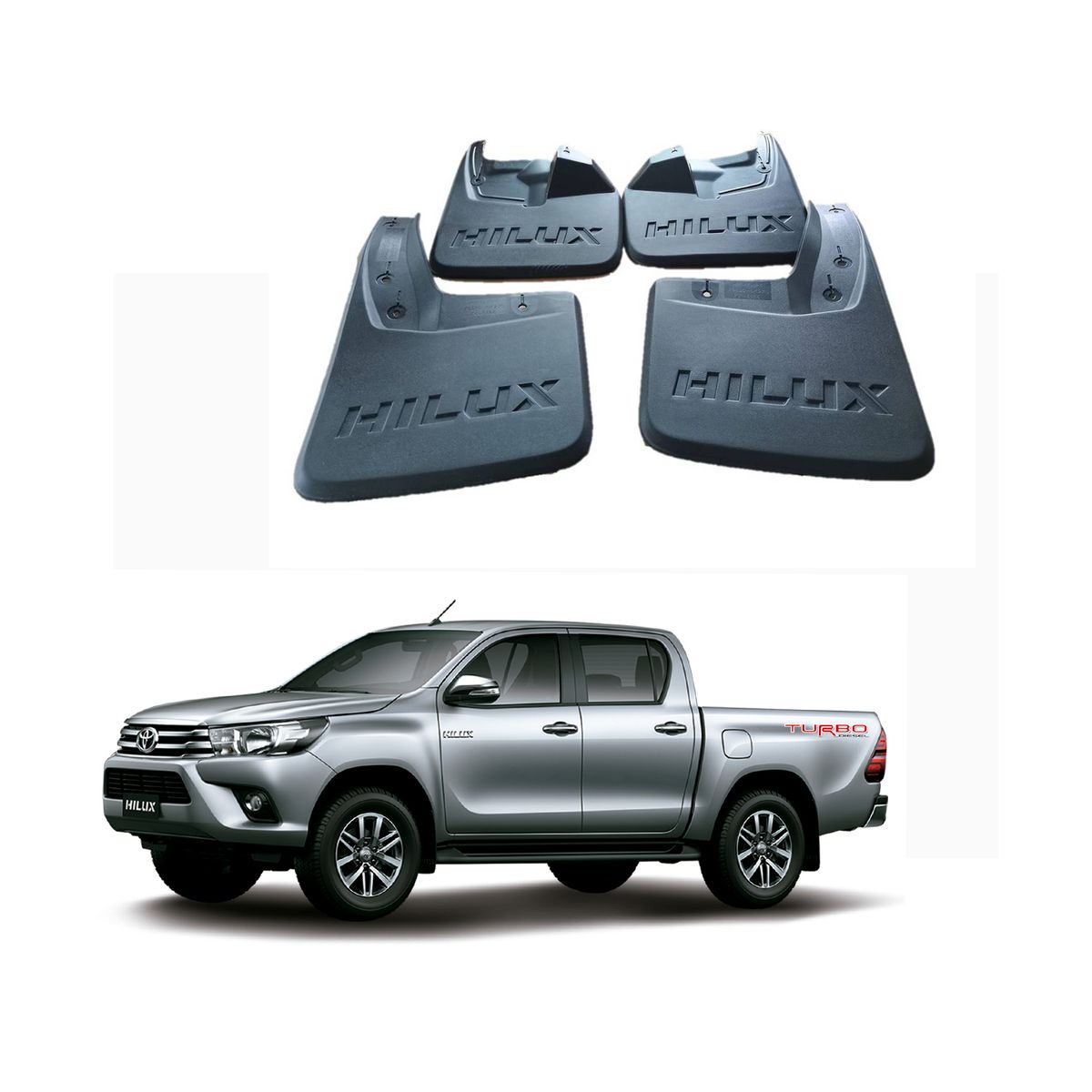 TOYOTA - Aletas Guardabarro Toyota Hilux SR 2016-2023
