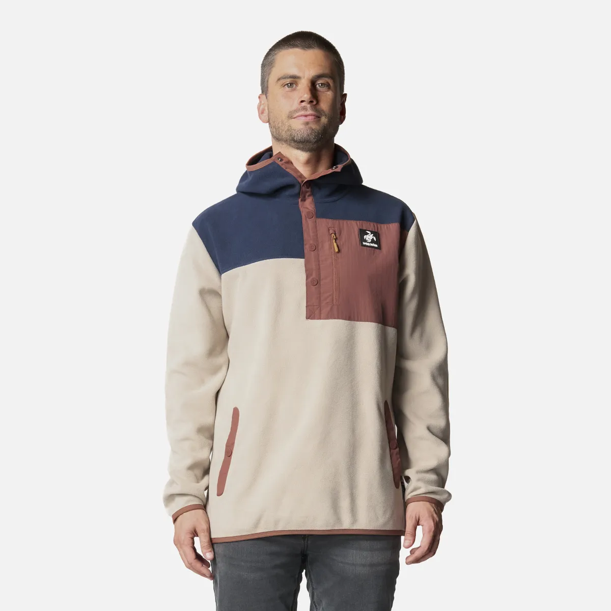 HAKA HONU - Polar Hombre Tokerau Hoody Taupe Haka Honu