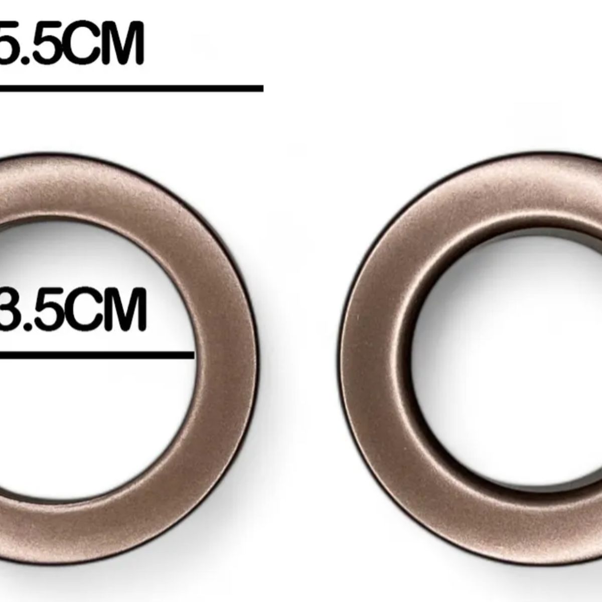 OKAY - Pack 100 Argollas 3.5cm Para Cortina Se Instalan A Presion