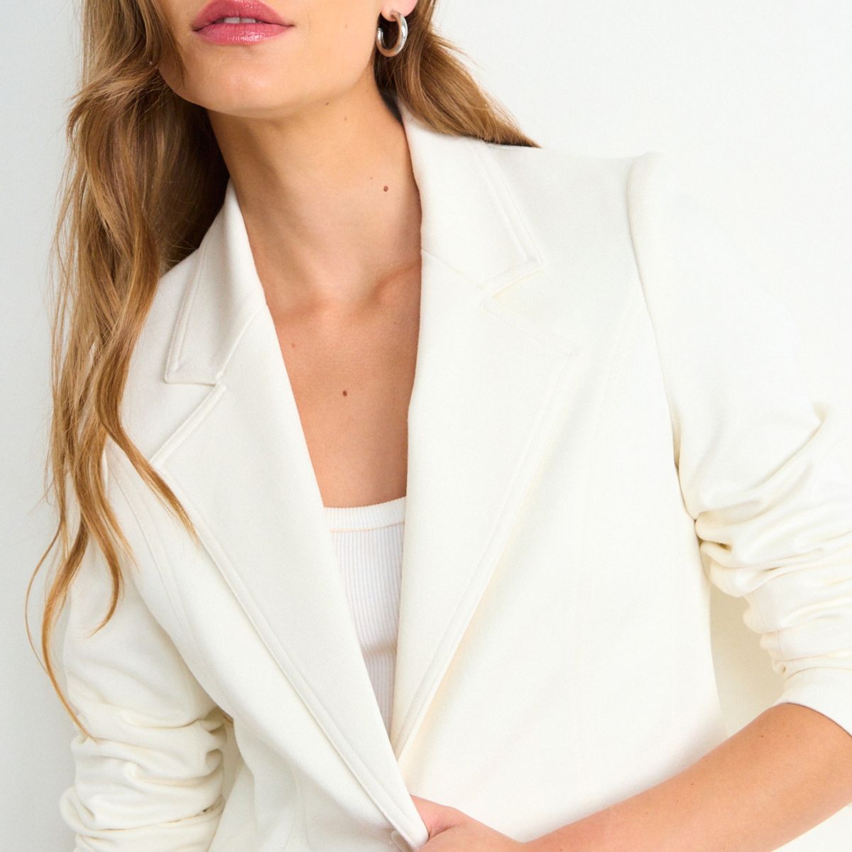 IO - Blazer Liso Mujer Crudo Io