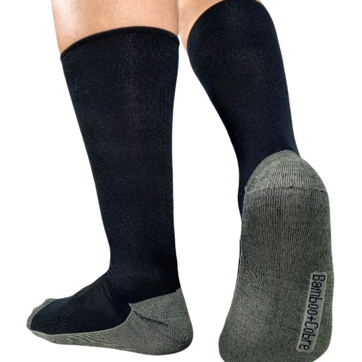 GARSIL - Calcetines De Vestir Con Fibra De Cobre Y Bambu Para Hombre - Sin Costuras - 3 Pares