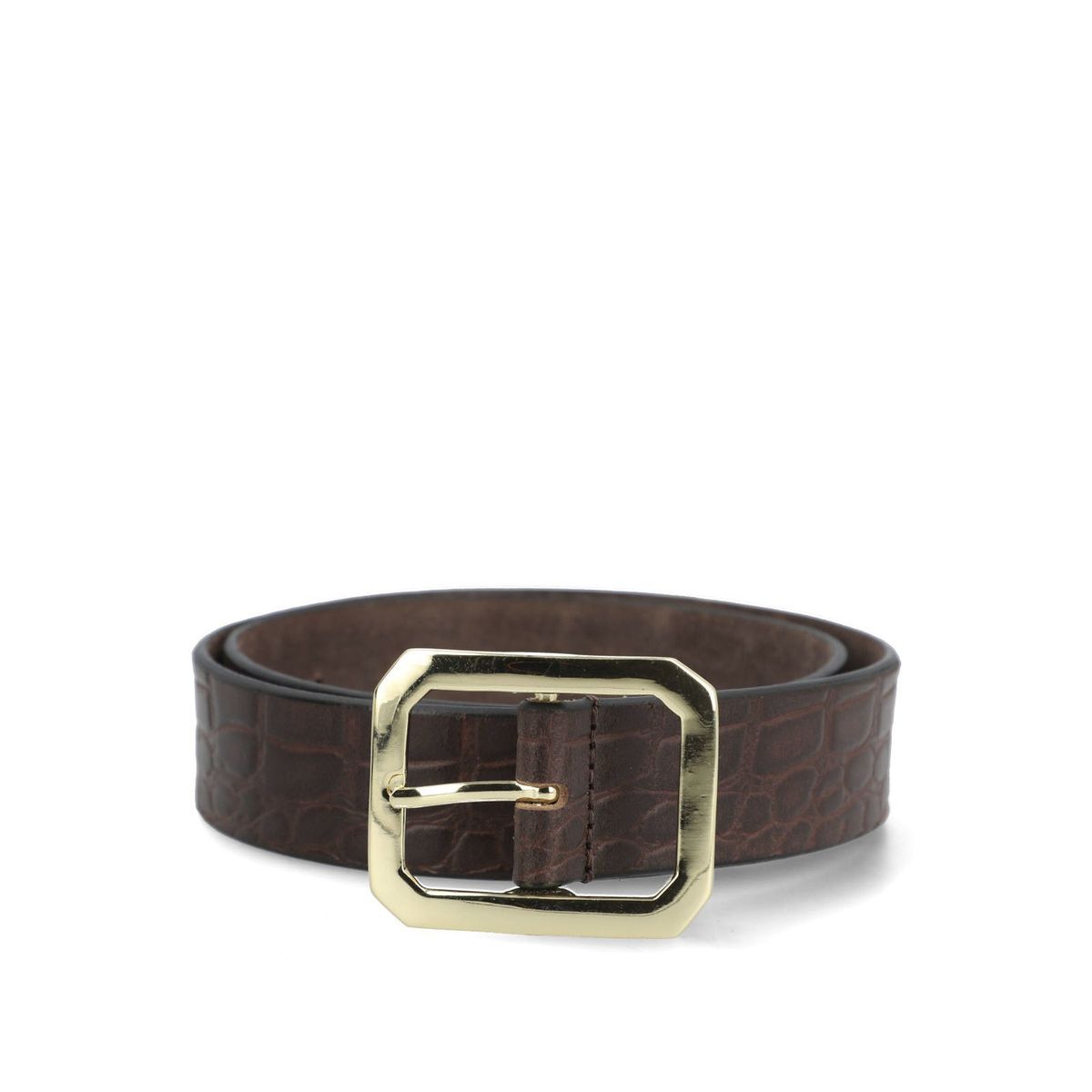 HUSH PUPPIES - Cinturón Cuero Mujer Hpw Croco Café HUSH PUPPIES