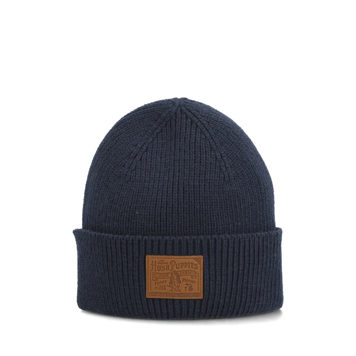 HUSH PUPPIES - Gorro Unisex Beanie Patch Hp Azul Marino HUSH PUPPIES