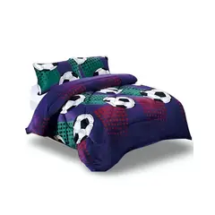 GENERICO - COBERTOR ELEGANTE DE INVIERNO DISEÑO PELOTA NIÑO PLUSH CON CHIPORRO PLAZA Y MEDIA S43