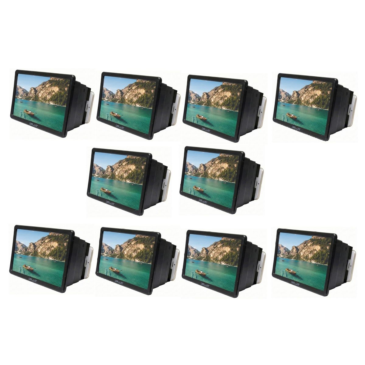 DBLUE - Pack 10 Amplificador 3d De Pantalla Smartphone Lupa Dblue