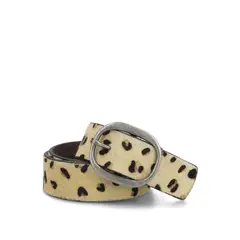 HUSH PUPPIES - Cinturón Cuero Mujer Hpw Cheetah Café