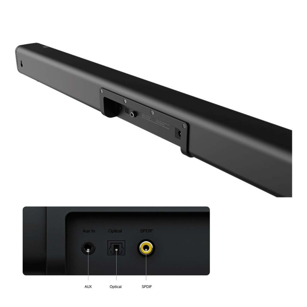 XIAOMI - Xiaomi Barra de Sonido Soundbar 2.0 ch Bluetooth 5.3 Negro