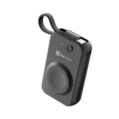 KLIP XTREME - KPB-050 PowerWatch 2 en 1 Power Bank 2000mAh, Cargador Inalámbrico Apple Watch, USB-C Integrado, Carga Wireless 2.5W, Banco de Energía Portátil