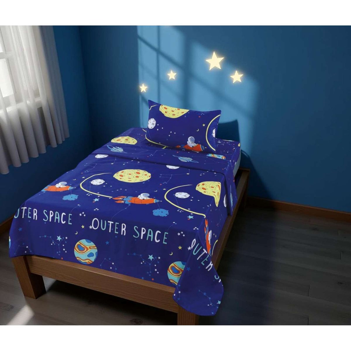 GENERICO - SABANA DE NIÑO Y NIÑA  DE 100 HILOS 1 PLAZA