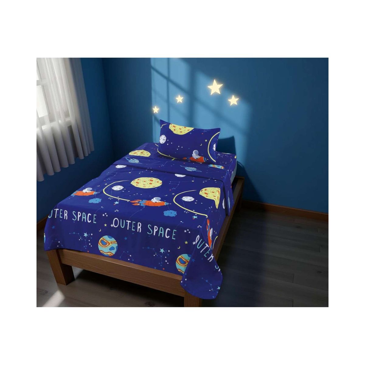 GENERICO - SABANA DE NIÑO Y NIÑA  DE 100 HILOS 1 PLAZA