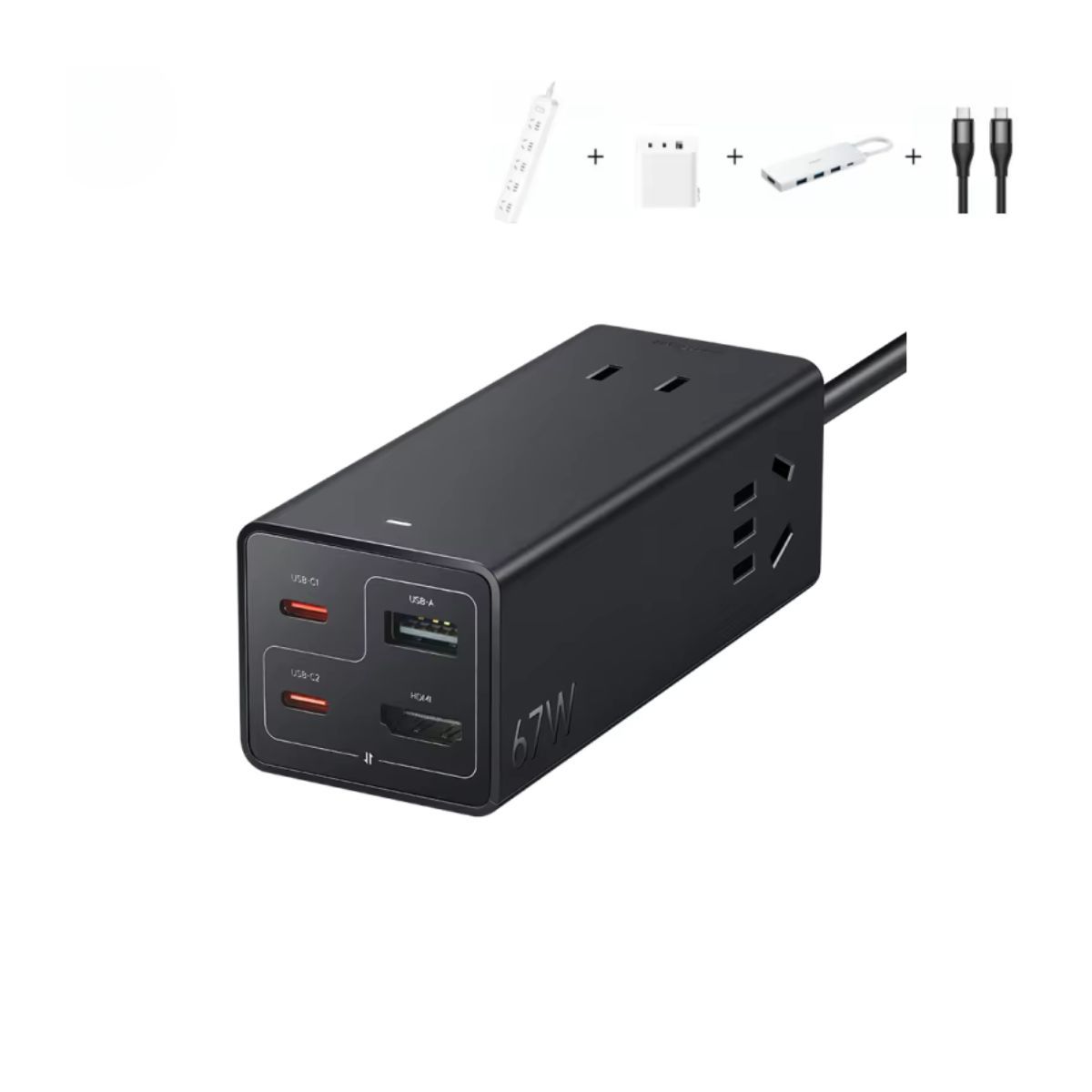 XIAOMI - Xiaomi Alargador Socket Pro para Escritorio Carga Rápida 67W