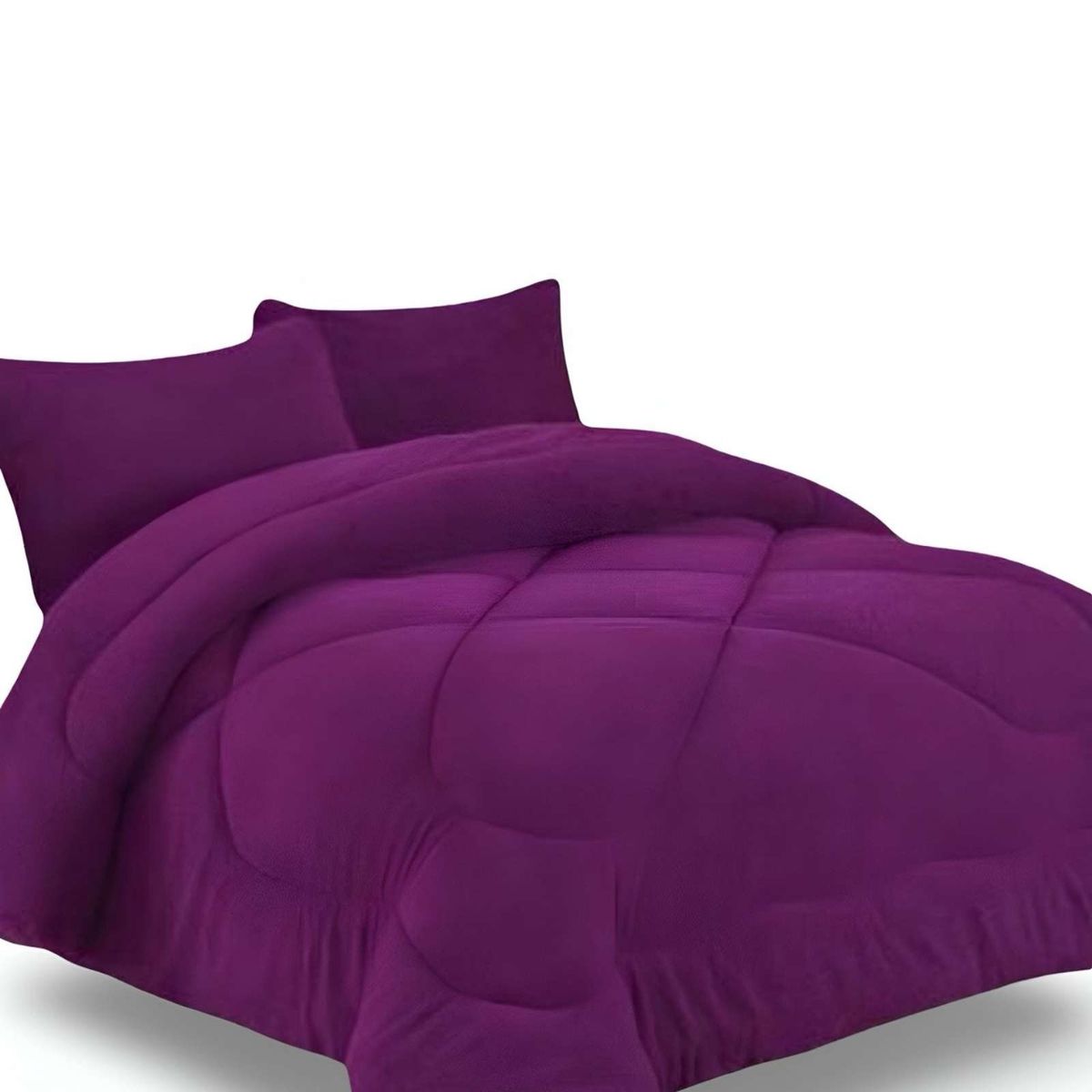 GENERICO - COBERTOR ELEGANTE DE INVIERNO UNICOLOR PLUSH CON CHIPORRO PLAZA Y MEDIA S56