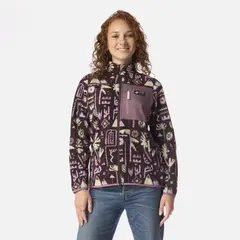 HAKA HONU - Polar Mujer Ruil Print Burdeo