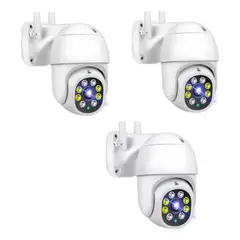 GENERICO - Pack X3 Camara Ip Wifi Exterior 1080p Inalambrica Hd