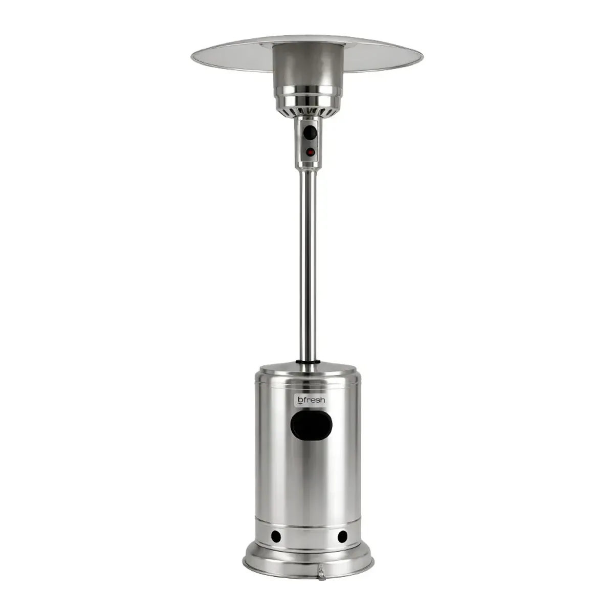 B FRESH - Estufa De Patio Exterior A Gas 50,000 BTU Plateado Antivuelco Bfresh