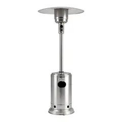 B FRESH - Estufa De Patio Exterior A Gas 50,000 BTU Plateado Antivuelco Bfresh