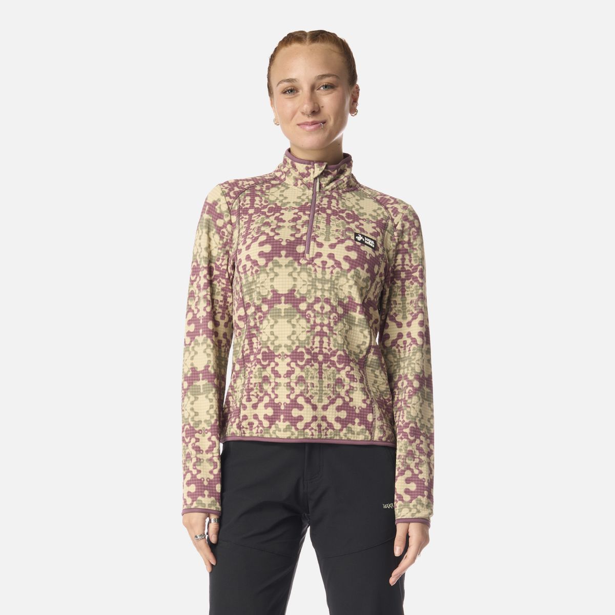 HAKA HONU - Polerón Mujer Taina Print Lila Haka Honu