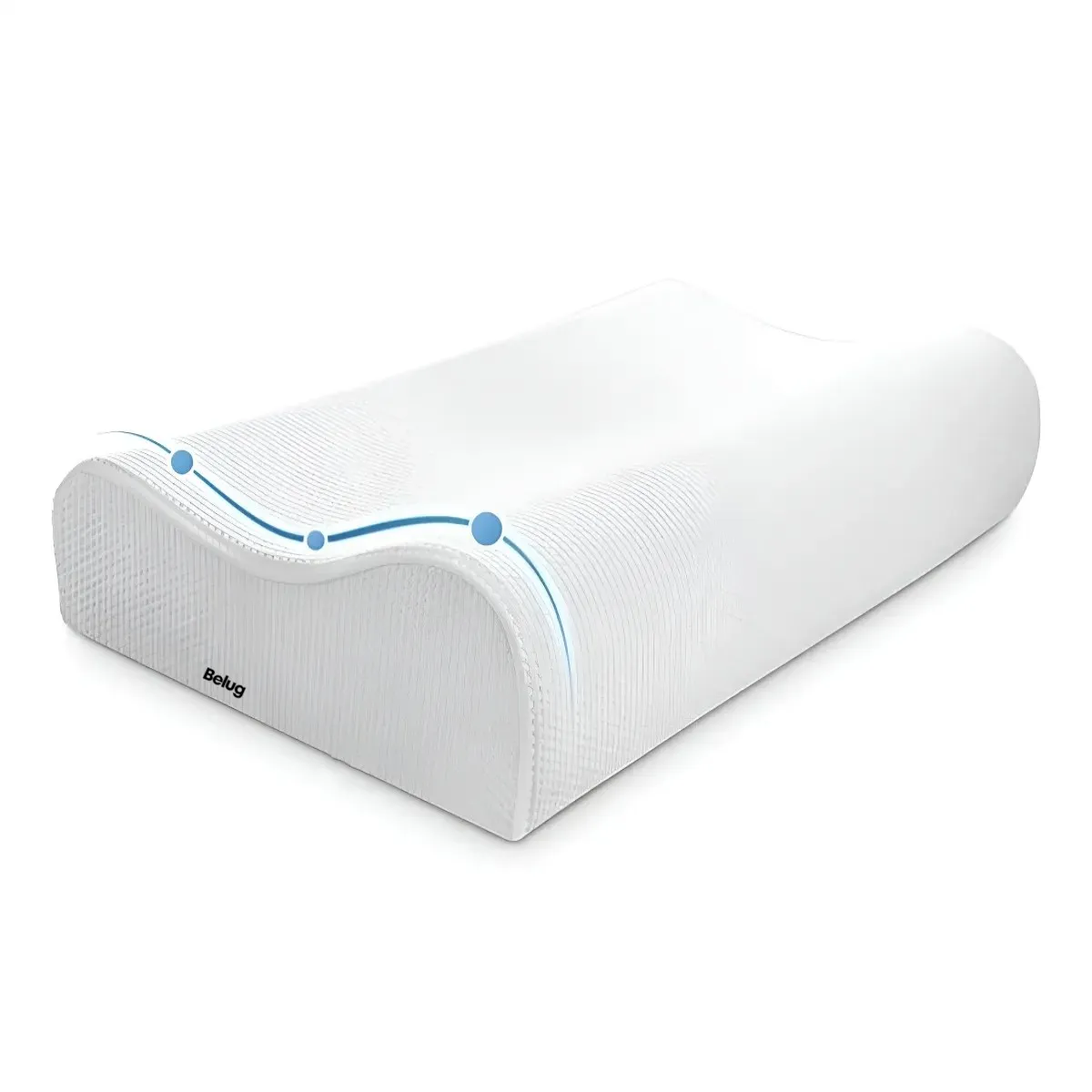 GENERICO - Almohada Memory Pillow Ortopédica Indeformable Con Aloe Vera BLANCO BELUG