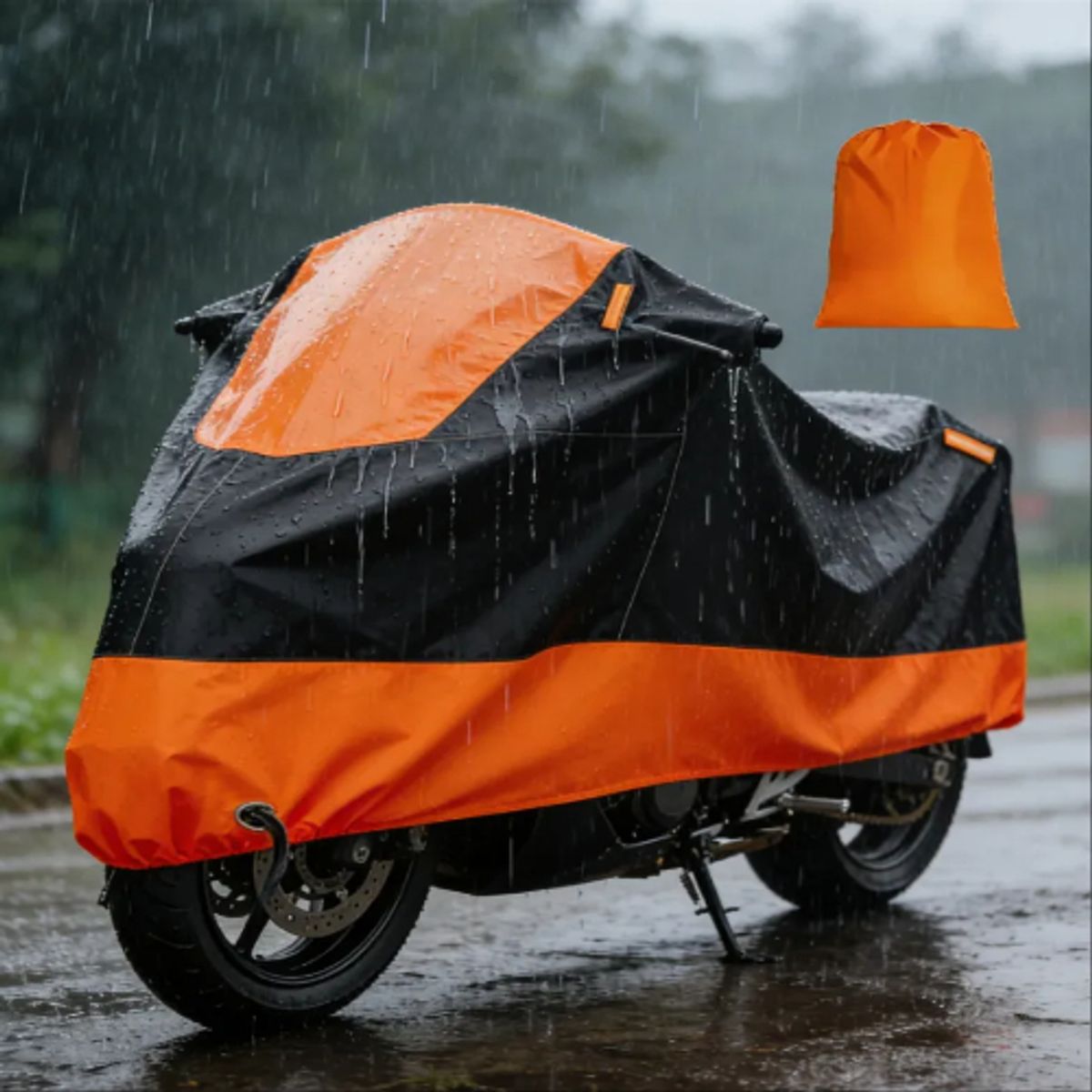 GENERICO - Funda Impermeable 100% Protector Cubre Motos Bicicletas Xl