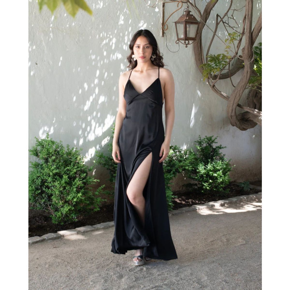 MI PLACARD - Vestido Largo de Fiesta Pepa Negro