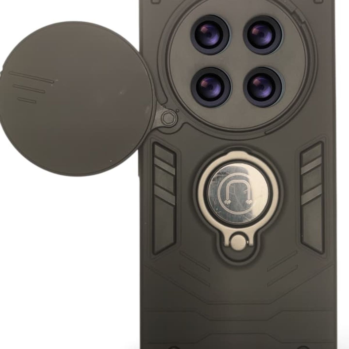 GENERICO - CARCASA PARA HONOR MAGIC 7 LITE ANILLO CUBRE CAMARA COLOR NEGRO
