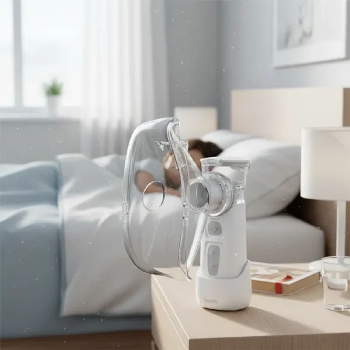 KINEGUN PRO - Nebulizador de Malla Portátil Recargable Asma Tos Alergias