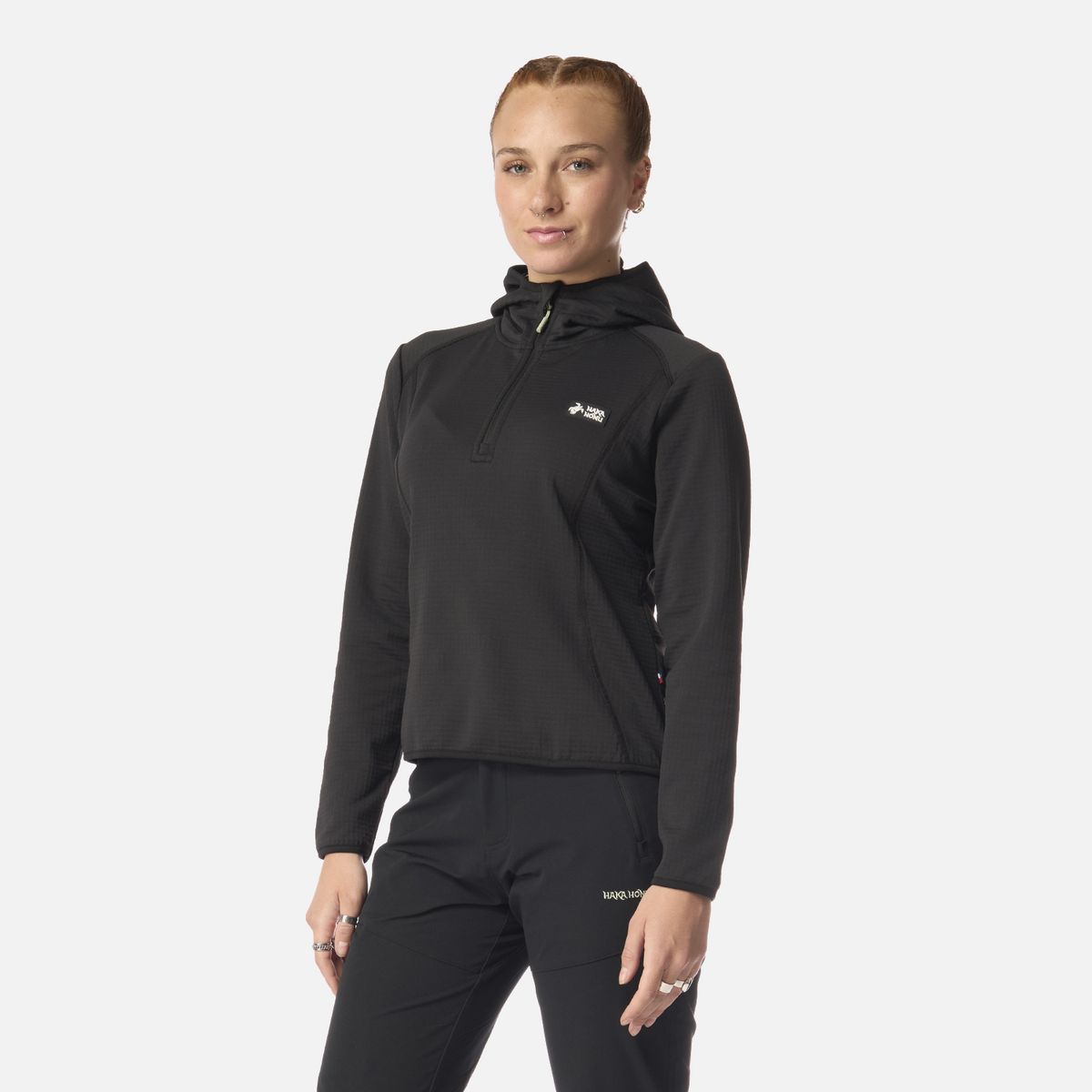 HAKA HONU - Polerón Mujer Taina Nui Negro Haka Honu