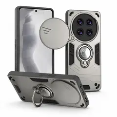 GENERICO - CARCASA PARA XIAOMI REDMI NOTE 15 PRO 5G ANILLO CUBRE CAMARA COLOR GRIS