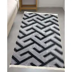 GENERICO - ALFOMBRA JACQUARD ANTIDESLIZANTE CON RELIEVE 150X200 CM