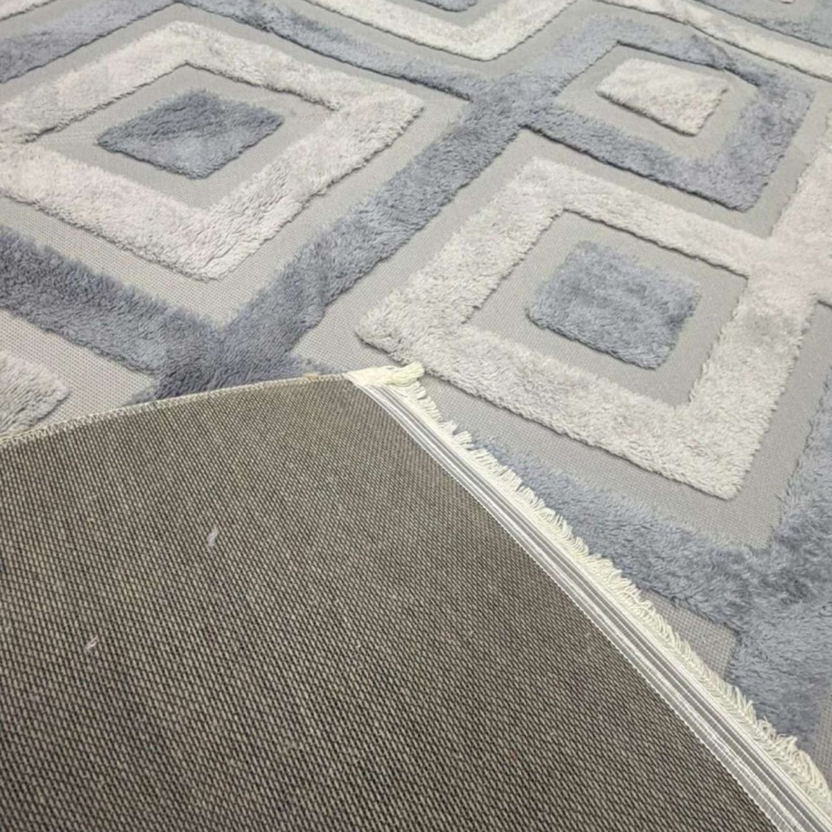 GENERICO - ALFOMBRA JACQUARD ANTIDESLIZANTE CON RELIEVE 150X200 CM