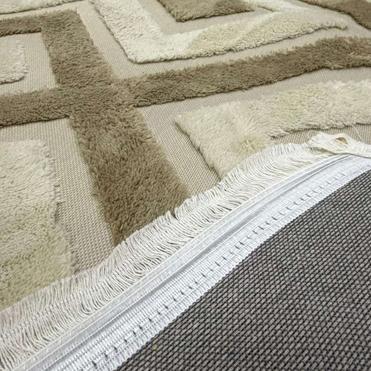 GENERICO - ALFOMBRA JACQUARD ANTIDESLIZANTE CON RELIEVE 150X200 CM