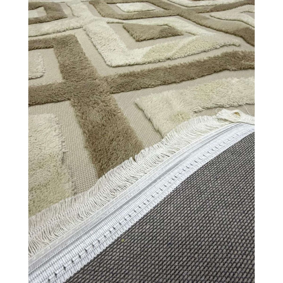 GENERICO - ALFOMBRA JACQUARD ANTIDESLIZANTE CON RELIEVE 150X200 CM