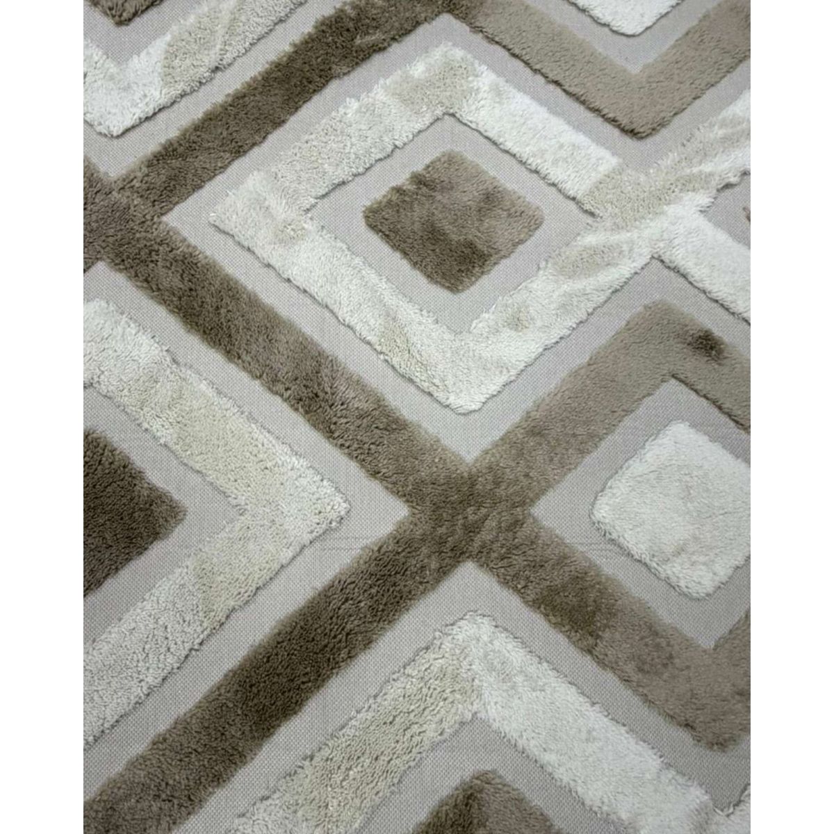GENERICO - ALFOMBRA JACQUARD ANTIDESLIZANTE CON RELIEVE 150X200 CM