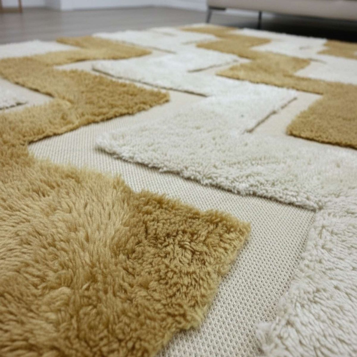 GENERICO - ALFOMBRA JACQUARD ANTIDESLIZANTE CON RELIEVE 180X200 CM