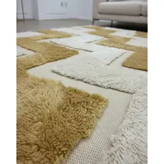 GENERICO - ALFOMBRA JACQUARD ANTIDESLIZANTE CON RELIEVE 180X200 CM