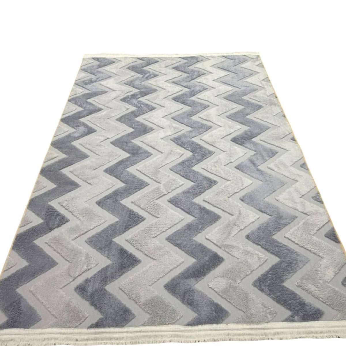 GENERICO - ALFOMBRA JACQUARD ANTIDESLIZANTE CON RELIEVE 180X200 CM