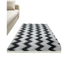 GENERICO - ALFOMBRA JACQUARD ANTIDESLIZANTE CON RELIEVE 200X240 CM