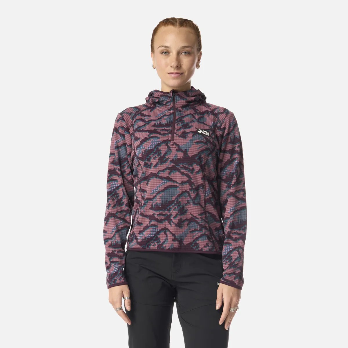 HAKA HONU - Polerón Mujer Taina Nui Print Lila Haka Honu