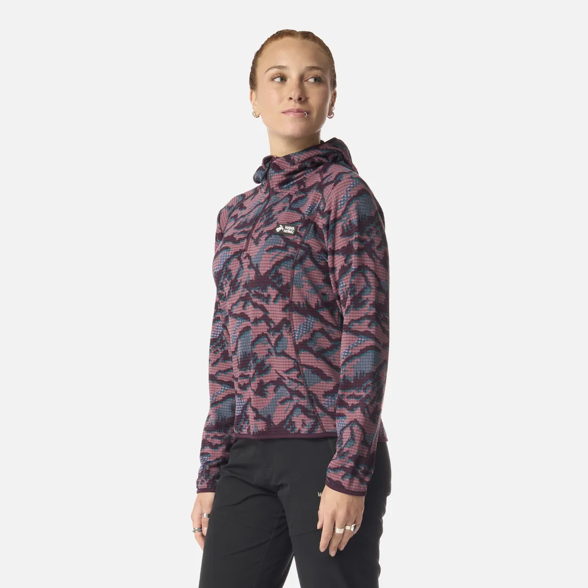 HAKA HONU - Polerón Mujer Taina Nui Print Lila Haka Honu