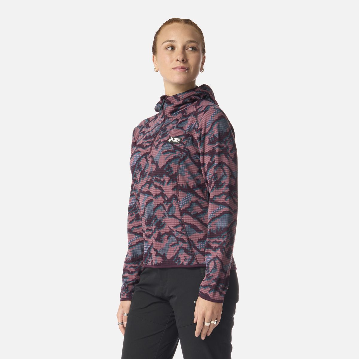 HAKA HONU - Polerón Mujer Taina Nui Print Lila Haka Honu