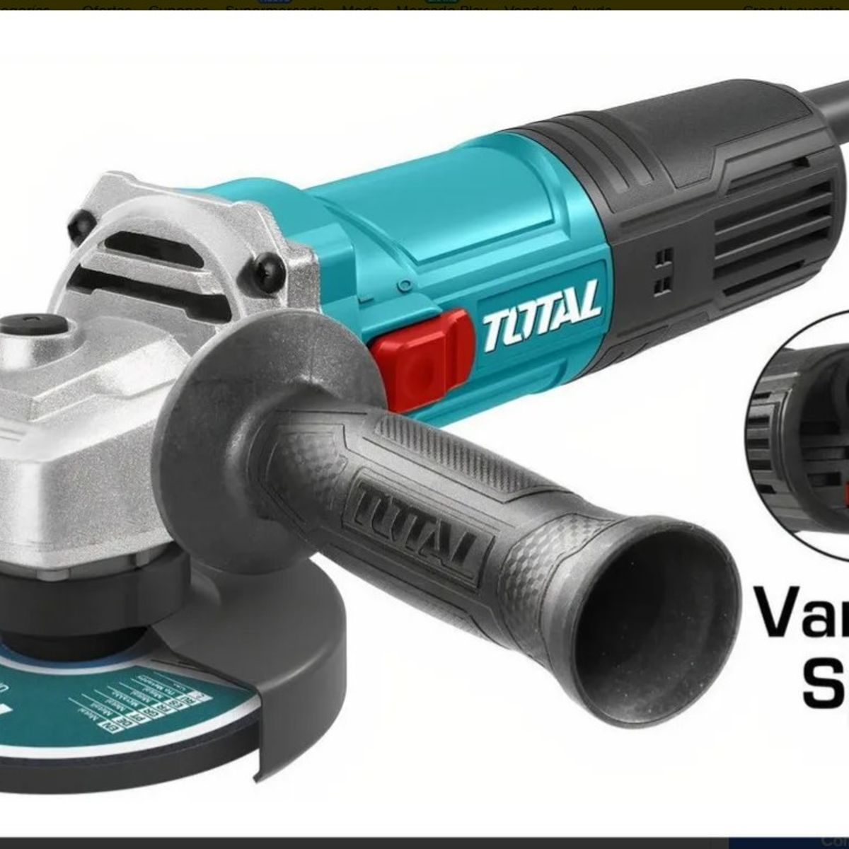 TOTAL TOOLS - Esmeril Angular 5 125mm 900W Industrial Total Tools - TG10912556