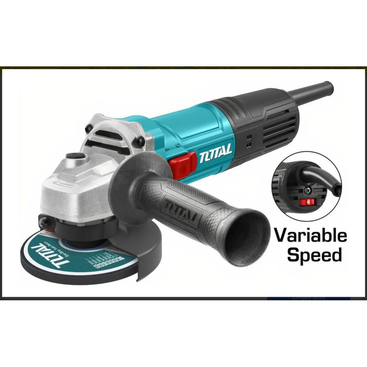TOTAL TOOLS - Esmeril Angular 5 125mm 900W Industrial Total Tools - TG10912556