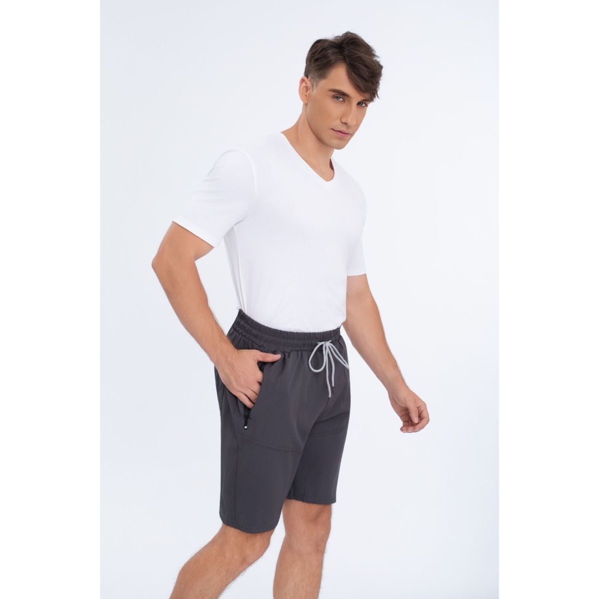 LIKE SHOP - Short Hombre Deportivo Secado Rápido Bolsillos Con Cierre 4015