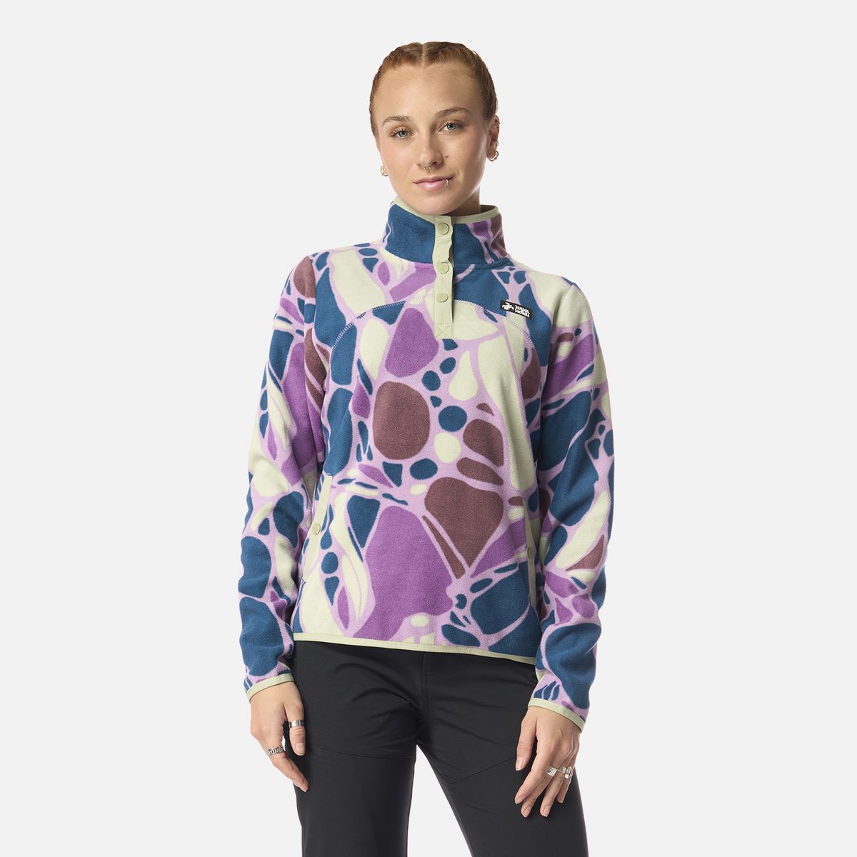 HAKA HONU - Polar Mujer Tokerau Print Lila Haka Honu