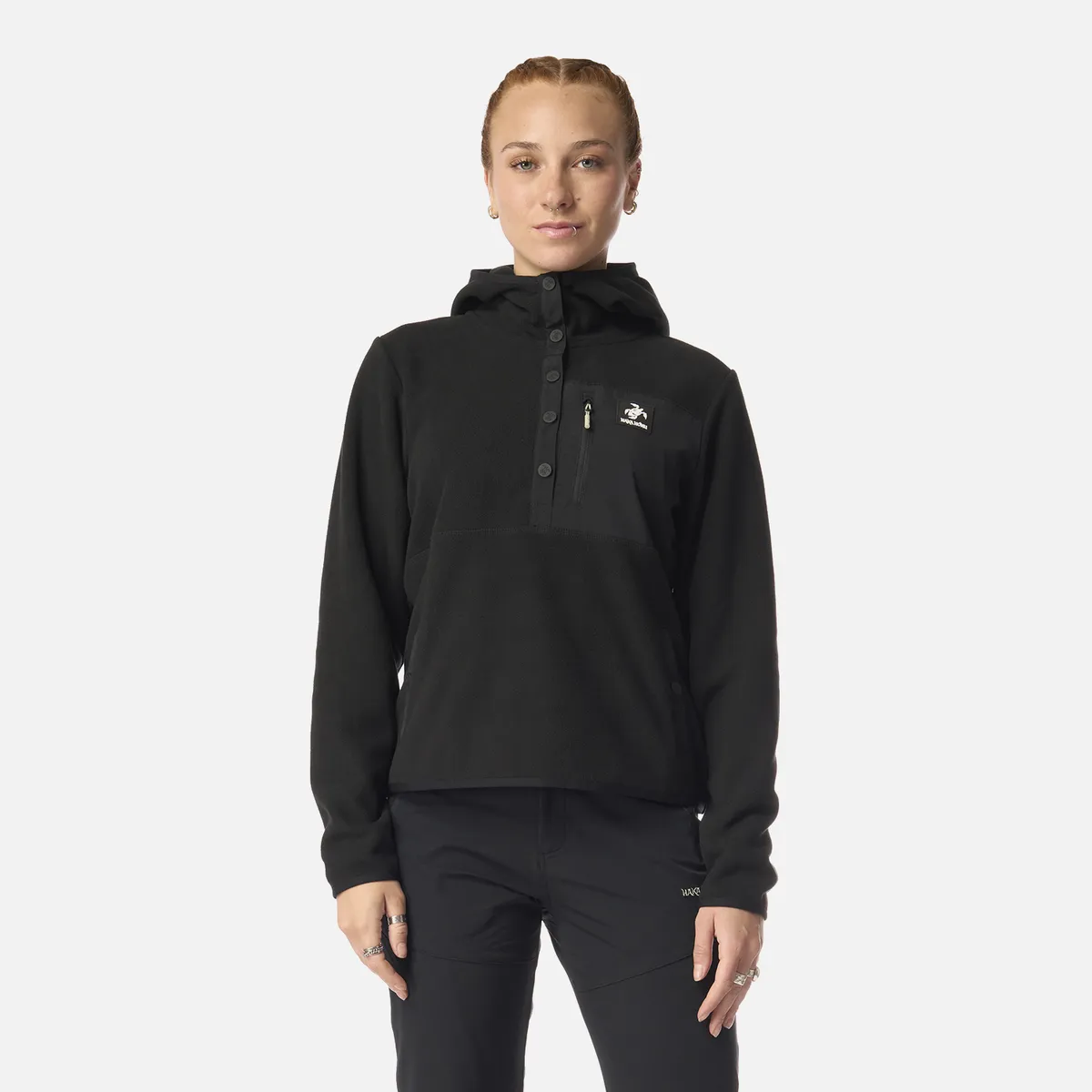 HAKA HONU - Polar Mujer Tokerau Hoody Negro Haka Honu