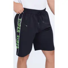 LIKE SHOP - Short Hombre Deportivo Secado Rápido Bolsillos Cierre Letras 4014
