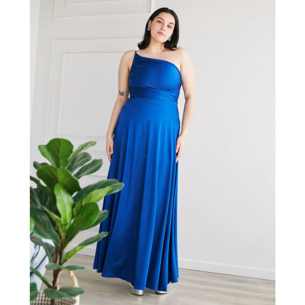 MI PLACARD - Vestido Largo de Fiesta Loreto Azul Royal