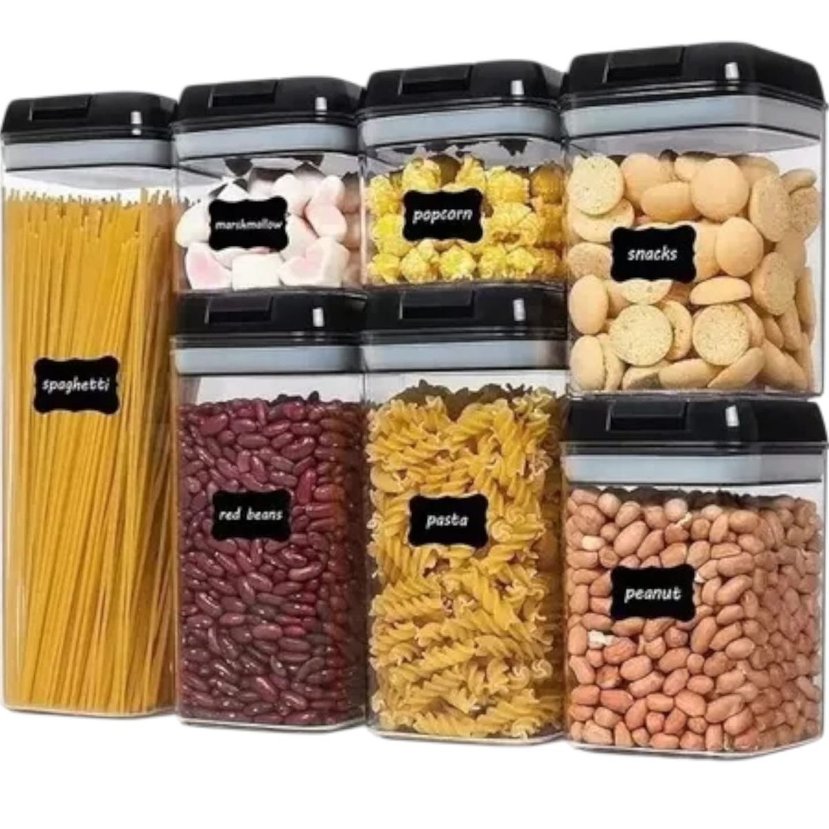 GENERICO - Juego De Recipientes Herméticos Para Alimentos 7 Unidades